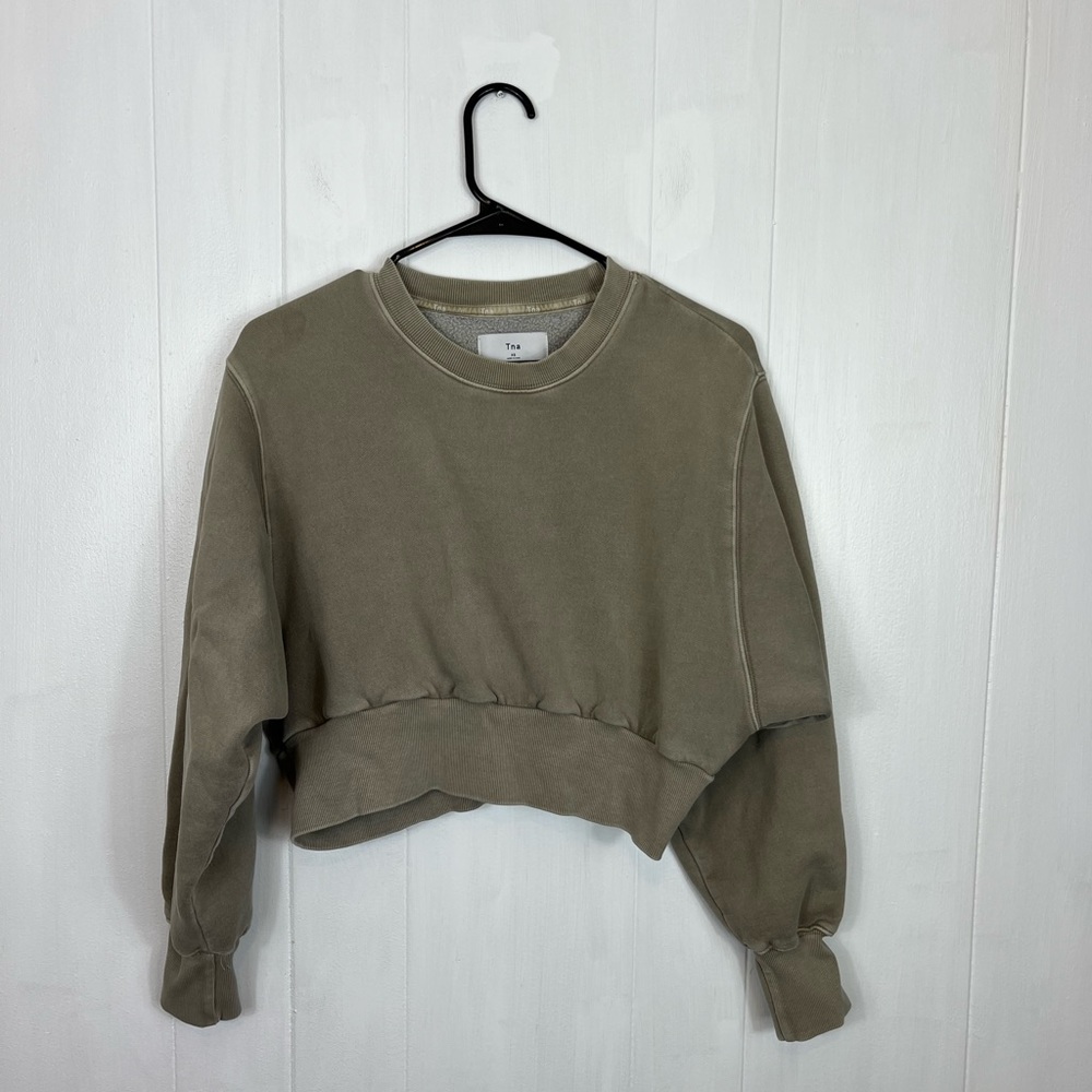 TNA Perkins Sweater Cropped Crewneck Sz‎ XS